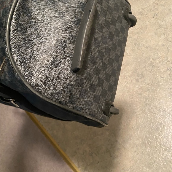 AUTHENTIC Louis Vuitton Damier Graphite Eole 55 Rolling Luggage Convertible Duff - Picture 11 of 12
